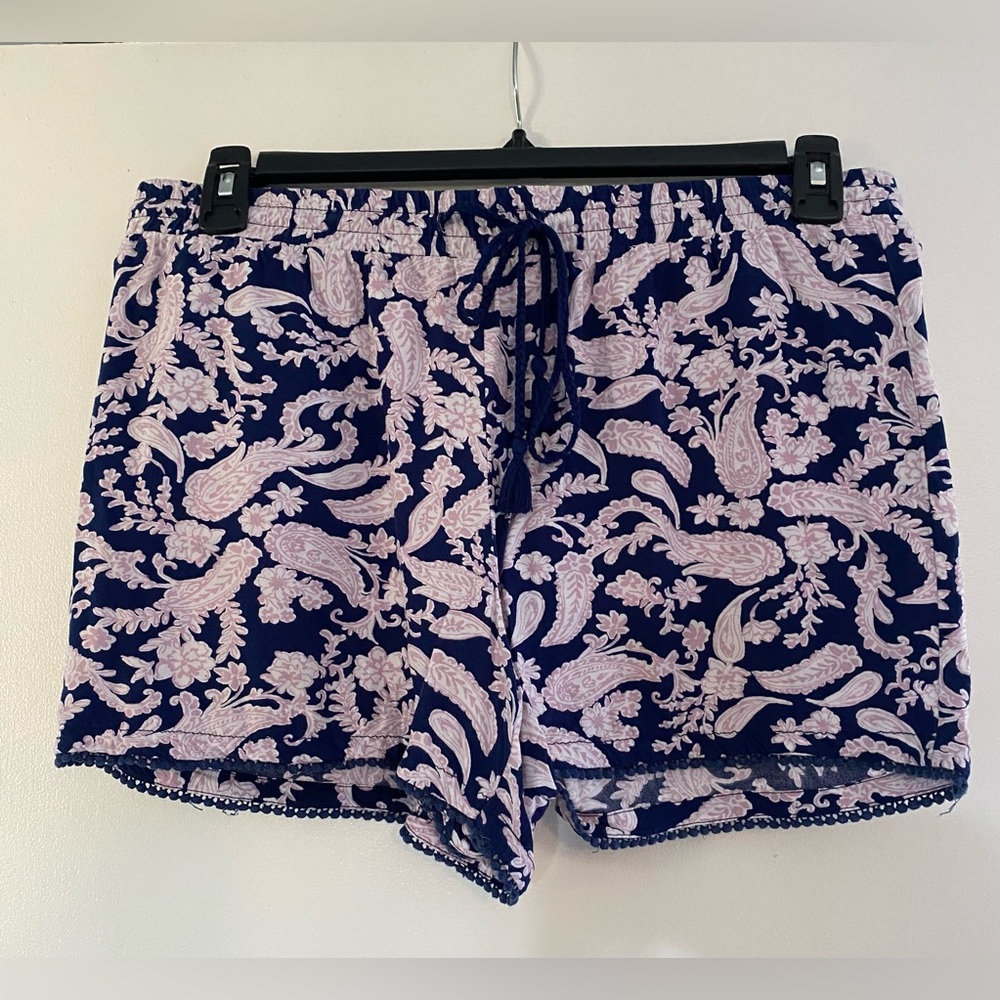 Floral Navy and Pink Women's Shorts
